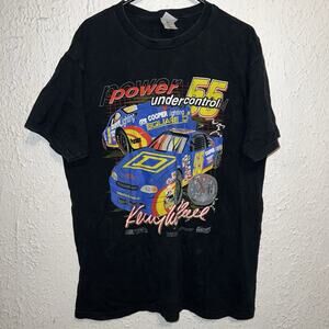 Vintage 1999 Kenny Wallace Square D Power Uncontrolled Racing NASCAR Shirt XL
